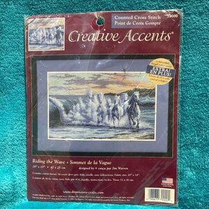 New Creative Accents Riding the Wave Cross Stitch Kit  16”x10”